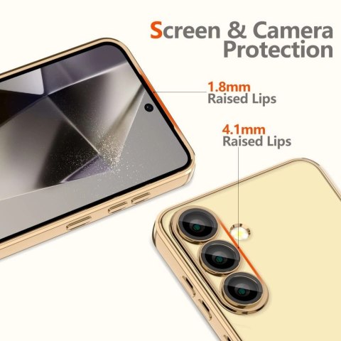 Etui Tech-Protect MagFlex MagSafe na Samsung Galaxy A26 5G - przezroczysto-złote Etui Tech-Protect MagFlex MagSafe na Samsung Galaxy A26 5G - przezroczysto-złote