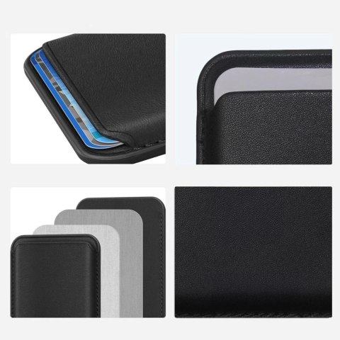 Etui Tech-Protect MagWallet Magsafe z uniwersalnym magnetycznym etui na karty lub dokumenty - czarne Etui Tech-Protect MagWallet Magsafe z uniwersalnym magnetycznym etui na karty lub dokumenty - czarne