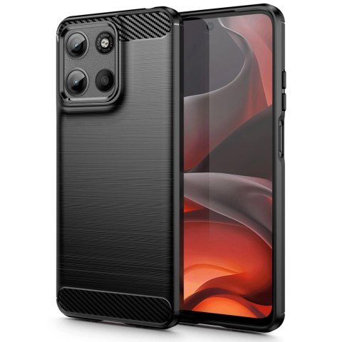 Etui Tech-Protect TPUCarbon na Motorola Moto G15 / G15 Power - czarne Etui Tech-Protect TPUCarbon na Motorola Moto G15 / G15 Power - czarne