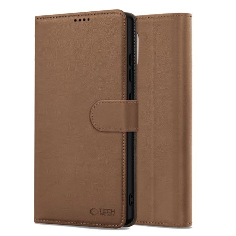 Etui Tech-Protect Wallet na Samsung Galaxy A56 5G - brązowe Etui Tech-Protect Wallet na Samsung Galaxy A56 5G - brązowe