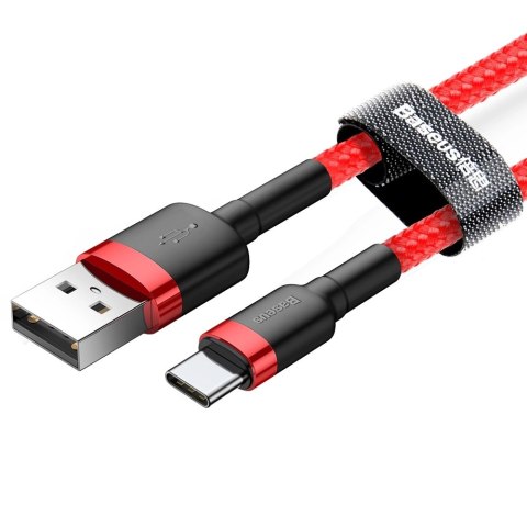 Kabel Baseus Cafule USB-A / USB-C QC 3.0 3A 1 m - czerwony Kabel Baseus Cafule USB-A / USB-C QC 3.0 3A 1 m - czerwony