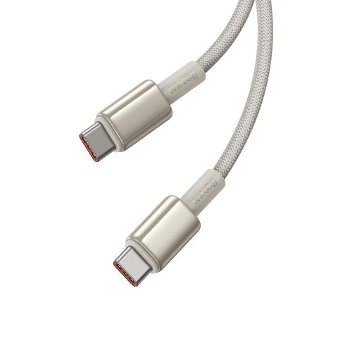 Kabel Baseus Tungsten Gold USB-C / USB-C 100W 2m - złoty Kabel Baseus Tungsten Gold USB-C / USB-C 100W 2m - złoty