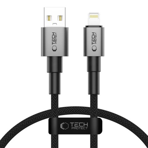 Kabel Tech-Protect Ultraboost DNA USB-A / Lightning 12W/2.4A 25 cm - szary Kabel Tech-Protect Ultraboost DNA USB-A / Lightning 12W/2.4A 25 cm - szary