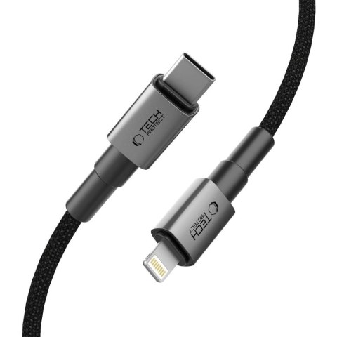 Kabel Tech-Protect Ultraboost DNA USB-C / Lightning PD27W/3A 25 cm - szary Kabel Tech-Protect Ultraboost DNA USB-C / Lightning PD27W/3A 25 cm - szary