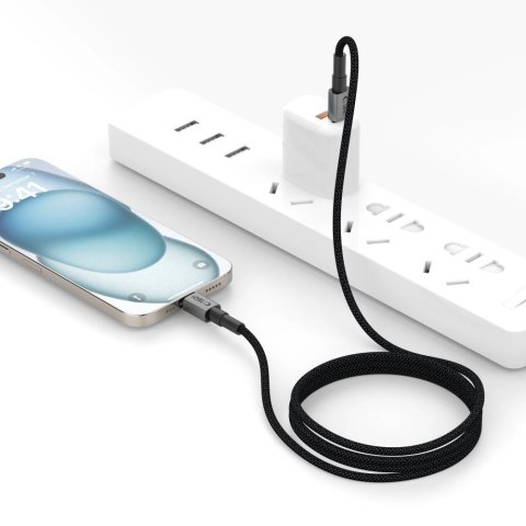 Kabel Tech-Protect Ultraboost DNA USB-C / Lightning PD27W/3A 25 cm - szary Kabel Tech-Protect Ultraboost DNA USB-C / Lightning PD27W/3A 25 cm - szary