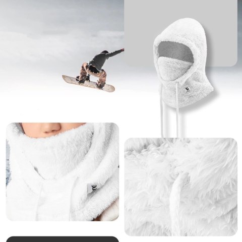 Kominiarka narciarska Qunature Arctic Velvet rozmiar M - biała Kominiarka narciarska Qunature Arctic Velvet rozmiar M - biała