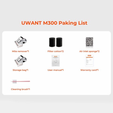 Odkurzacz do materacy UWANT M300 500W 13000Pa - biały Odkurzacz do materacy UWANT M300 500W 13000Pa - biały