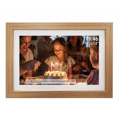 Ramka cyfrowa 15.6" Denver Frameo PFF-1543LW - jasnobrązowa Ramka cyfrowa 15.6" Denver Frameo PFF-1543LW - jasnobrązowa