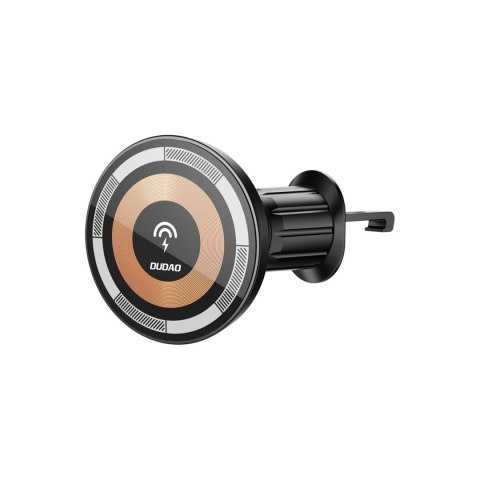 Uchwyt magnetyczny z ładowarką indukcyjną MagSafe na kokpit/kratkę nawiewu 15W Dudao F12MAX+ - czarna Uchwyt magnetyczny z ładowarką indukcyjną MagSafe na kokpit/kratkę nawiewu 15W Dudao F12MAX+ - czarna