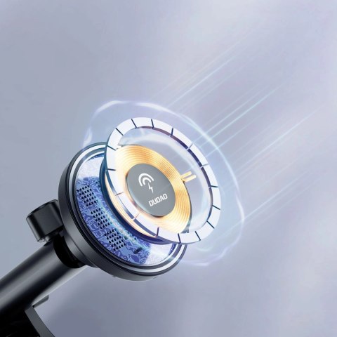 Uchwyt magnetyczny z ładowarką indukcyjną MagSafe na kokpit/kratkę nawiewu 15W Dudao F12MAX+ - czarna Uchwyt magnetyczny z ładowarką indukcyjną MagSafe na kokpit/kratkę nawiewu 15W Dudao F12MAX+ - czarna
