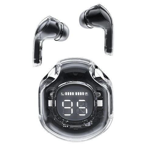 Acefast T8 dokanałowe słuchawki bezprzewodowe TWS Bluetooth - czarne Acefast T8 dokanałowe słuchawki bezprzewodowe TWS Bluetooth - czarne