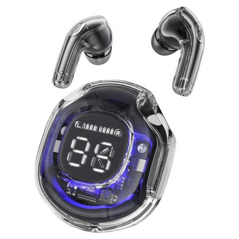 Acefast T8 dokanałowe słuchawki bezprzewodowe TWS Bluetooth - czarne Acefast T8 dokanałowe słuchawki bezprzewodowe TWS Bluetooth - czarne