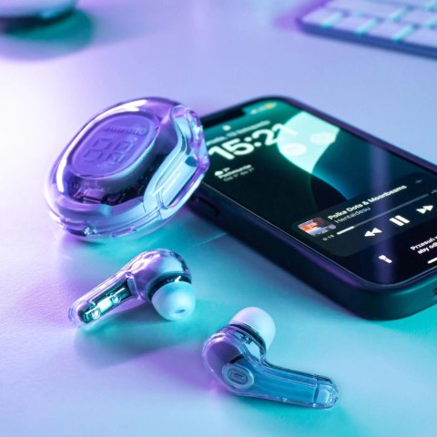 Acefast T8 dokanałowe słuchawki bezprzewodowe TWS Bluetooth - czarne Acefast T8 dokanałowe słuchawki bezprzewodowe TWS Bluetooth - czarne
