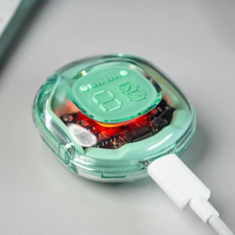 Acefast T8 dokanałowe słuchawki bezprzewodowe TWS Bluetooth - czarne Acefast T8 dokanałowe słuchawki bezprzewodowe TWS Bluetooth - czarne