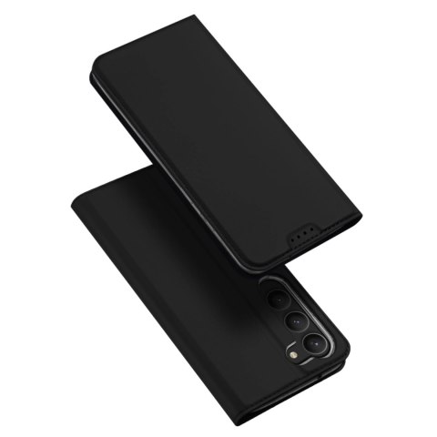 Dux Ducis Skin Pro etui Samsung Galaxy S23+ pokrowiec z klapką portfel na kartę podstawka czarne Dux Ducis Skin Pro etui Samsung Galaxy S23+ pokrowiec z klapką portfel na kartę podstawka czarne