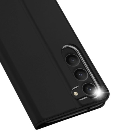 Dux Ducis Skin Pro etui Samsung Galaxy S23+ pokrowiec z klapką portfel na kartę podstawka czarne Dux Ducis Skin Pro etui Samsung Galaxy S23+ pokrowiec z klapką portfel na kartę podstawka czarne