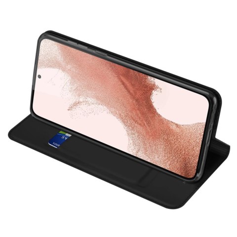 Dux Ducis Skin Pro etui Samsung Galaxy S23+ pokrowiec z klapką portfel na kartę podstawka czarne Dux Ducis Skin Pro etui Samsung Galaxy S23+ pokrowiec z klapką portfel na kartę podstawka czarne