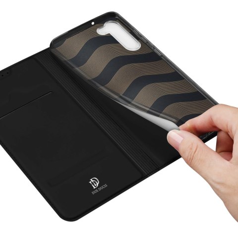 Dux Ducis Skin Pro etui Samsung Galaxy S23+ pokrowiec z klapką portfel na kartę podstawka czarne Dux Ducis Skin Pro etui Samsung Galaxy S23+ pokrowiec z klapką portfel na kartę podstawka czarne