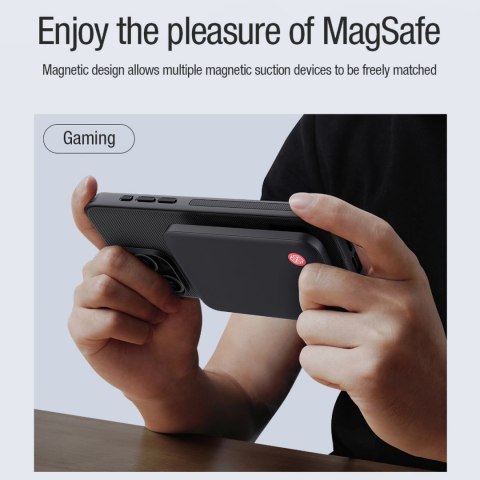Etui Nillkin Super Frosted Shield Pro Magnetic Case na iPhone 15 Pro - czarne Etui Nillkin Super Frosted Shield Pro Magnetic Case na iPhone 15 Pro - czarne