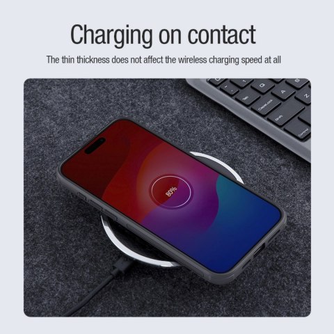Etui Nillkin Super Frosted Shield Pro Magnetic Case na iPhone 15 Pro - czarne Etui Nillkin Super Frosted Shield Pro Magnetic Case na iPhone 15 Pro - czarne