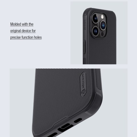 Etui Nillkin Super Frosted Shield Pro Magnetic Case na iPhone 15 Pro - czarne Etui Nillkin Super Frosted Shield Pro Magnetic Case na iPhone 15 Pro - czarne