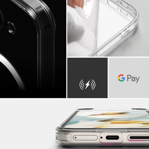 Etui Ringke Fusion Magnetic MagSafe na Google Pixel 9A - przezroczyste Etui Ringke Fusion Magnetic MagSafe na Google Pixel 9A - przezroczyste