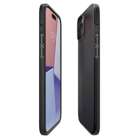 Etui Spigen Thin Fit na iPhone 15 - czarne Etui Spigen Thin Fit na iPhone 15 - czarne