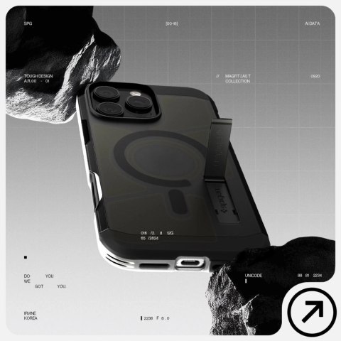 Etui Spigen Tough Armor "T" Mag MagSafe na iPhone 16 Pro - czarne