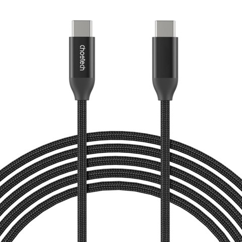 Kabel Choetech XCC-1036 USB-C - USB-C PD 240W 480Mb/s 2m - czarny Kabel Choetech XCC-1036 USB-C - USB-C PD 240W 480Mb/s 2m - czarny