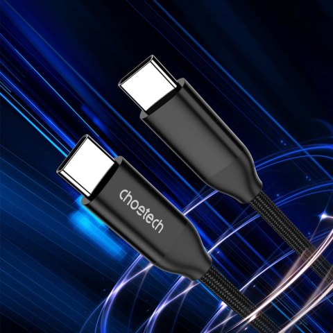 Kabel Choetech XCC-1036 USB-C - USB-C PD 240W 480Mb/s 2m - czarny Kabel Choetech XCC-1036 USB-C - USB-C PD 240W 480Mb/s 2m - czarny