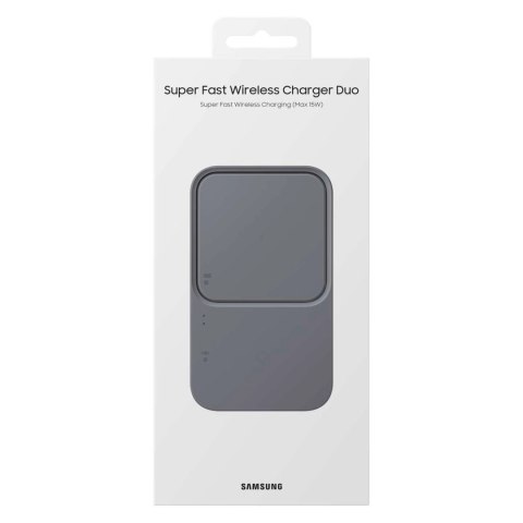Ładowarka Samsung Wireless Charger Duo EP-P5400TBEGEU indukcyjna 15W - czarna + ładowarka sieciowa + kabel Ładowarka Samsung Wireless Charger Duo EP-P5400TBEGEU indukcyjna 15W - czarna + ładowarka sieciowa + kabel