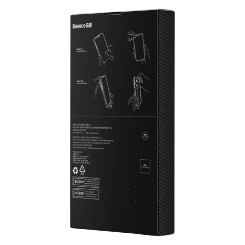 Pancerne etui iPhone 14 Pro Max kompatybilne z MagSafe szkło hartowane Baseus Synthetic Fiber - czarne Pancerne etui iPhone 14 Pro Max kompatybilne z MagSafe szkło hartowane Baseus Synthetic Fiber - czarne