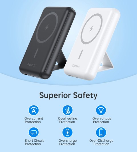 Powerbank Choetech B662 bezprzewodowy MagSafe 5000mAh - czarny Powerbank Choetech B662 bezprzewodowy MagSafe 5000mAh - czarny