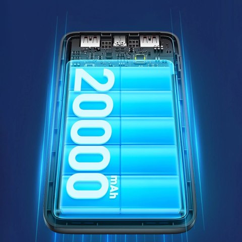 Powerbank Dudao K18 Pro 20000mAh USB-A / USB-C / Micro USB - czarny Powerbank Dudao K18 Pro 20000mAh USB-A / USB-C / Micro USB - czarny