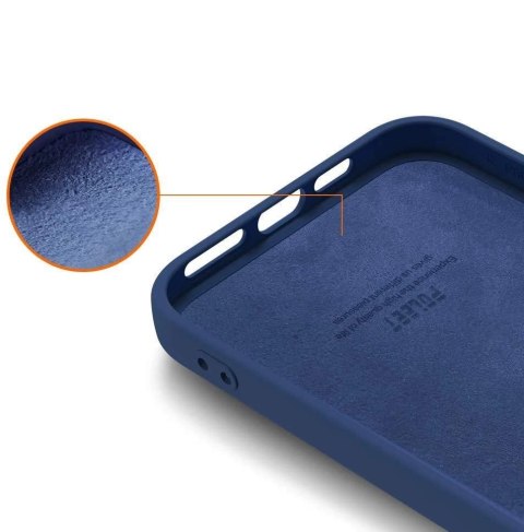 Silicone Case elastyczne silikonowe etui pokrowiec iPhone 13 Pro niebieski Silicone Case elastyczne silikonowe etui pokrowiec iPhone 13 Pro niebieski