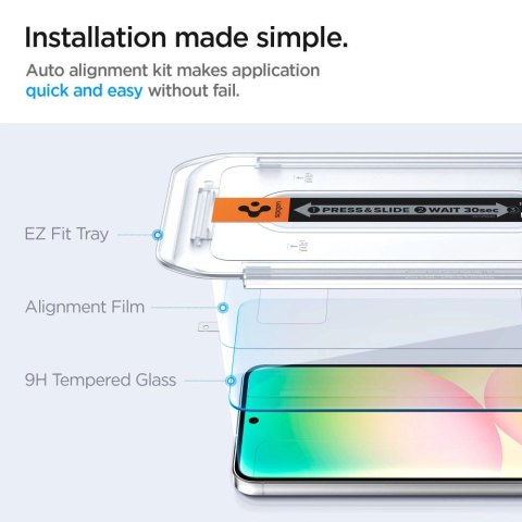 Szkło hartowane Spigen Glas.tR EZ Fit na Samsung Galaxy S24 FE (2 szt.) Szkło hartowane Spigen Glas.tR EZ Fit na Samsung Galaxy S24 FE (2 szt.)