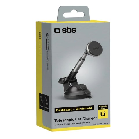 Uchwyt na smartfona teleskopowy SBS TESUPMAGEXT kompatybilny z MagSafe - czarny Uchwyt na smartfona teleskopowy SBS TESUPMAGEXT kompatybilny z MagSafe - czarny