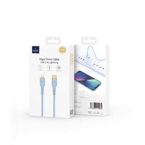WIWU kabel YQ01 USB-C - Lightning 30W 1,2m biały