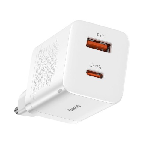 Baseus Super Si Pro szybka ładowarka USB / USB Typ C 30W Power Delivery Quick Charge biały (CCSUPP-E02) Baseus Super Si Pro szybka ładowarka USB / USB Typ C 30W Power Delivery Quick Charge biały (CCSUPP-E02)