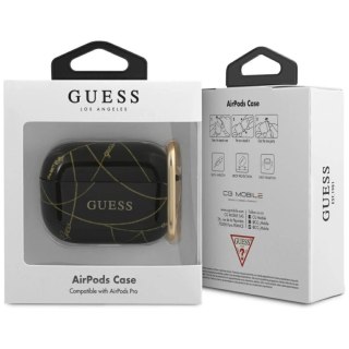 Etui Guess Gold Chain Collection na AirPods Pro - czarne