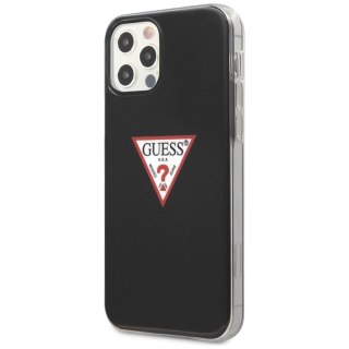 Etui Guess Triangle Collection na iPhone 12 / iPhone 12 Pro - czarne