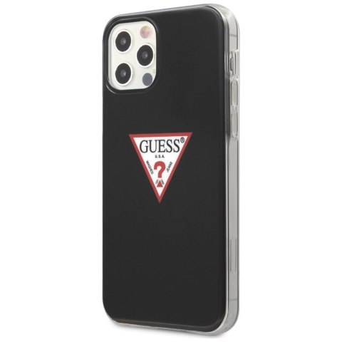 Etui Guess Triangle Collection na iPhone 12 / iPhone 12 Pro - czarne