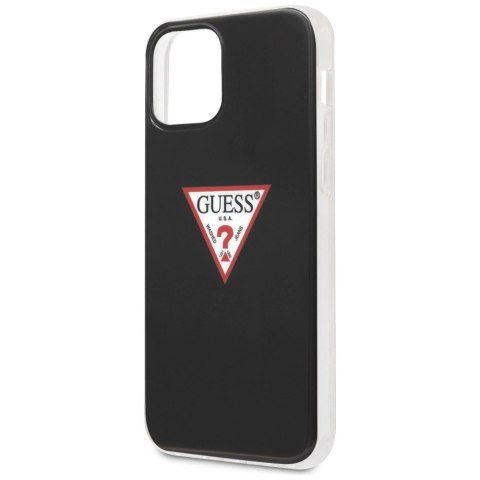 Etui Guess Triangle Collection na iPhone 12 / iPhone 12 Pro - czarne