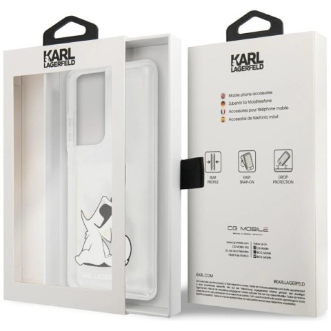 Etui Karl Lagerfeld Choupette Fun na Samsung Galaxy S21 Ultra - przezroczyste