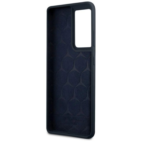 Etui Mercedes Silicone Line na Samsung Galaxy S21 Ultra - niebieskie