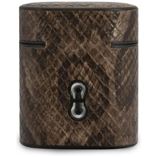 Guess GUACA2PUSNSMLBR AirPods 1/2 cover brązowy/brown Python Collection