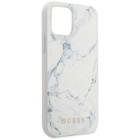 Guess GUHCP12LPCUMAWH iPhone 12 Pro Max 6,7" biały/white hardcase Marble
