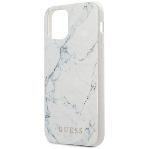 Guess GUHCP12LPCUMAWH iPhone 12 Pro Max 6,7" biały/white hardcase Marble
