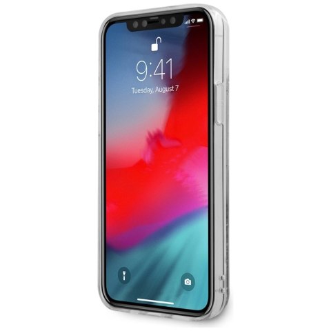 Karl Lagerfeld KLHCP12SKCGLSL iPhone 12 mini 5,4" srebrny/silver hardcase Liquid Glitter Karl&Choupette