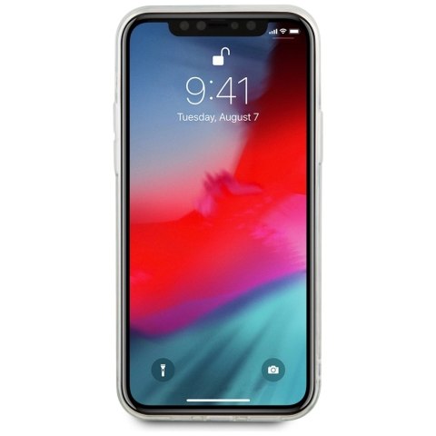 Karl Lagerfeld KLHCP12SKCGLSL iPhone 12 mini 5,4" srebrny/silver hardcase Liquid Glitter Karl&Choupette